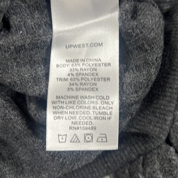 UpWest Cozy Up Thermal Mockneck UpWest gray NWT UW2 - Picture 6 of 6
